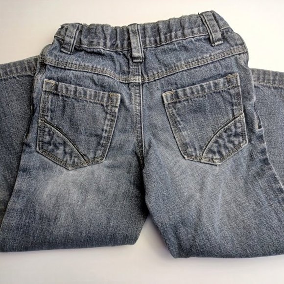 Oshkosh Genuine Kids - Boy's Size 4T - Adjustable Waist - Stonewashed Jeans - Picture 6 of 8